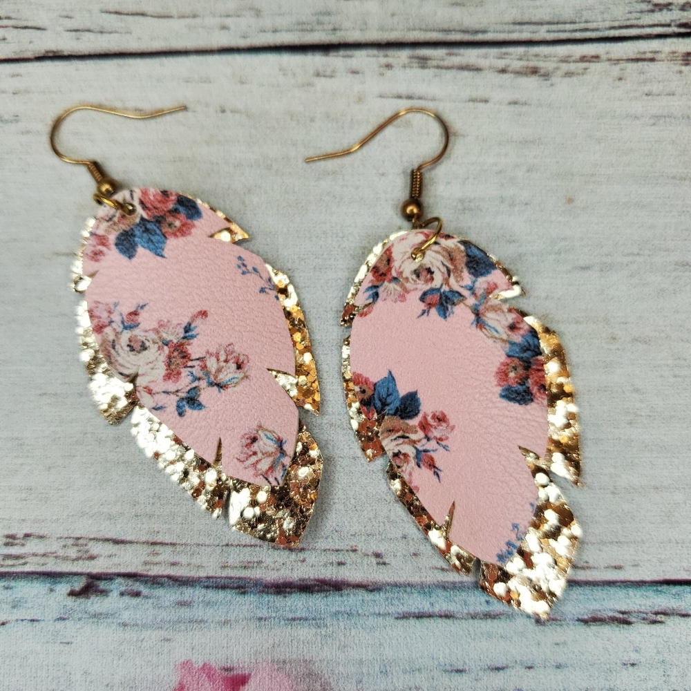3/$15 Faux Leather Earrings
